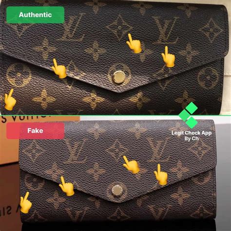 lv wallet fake vs real